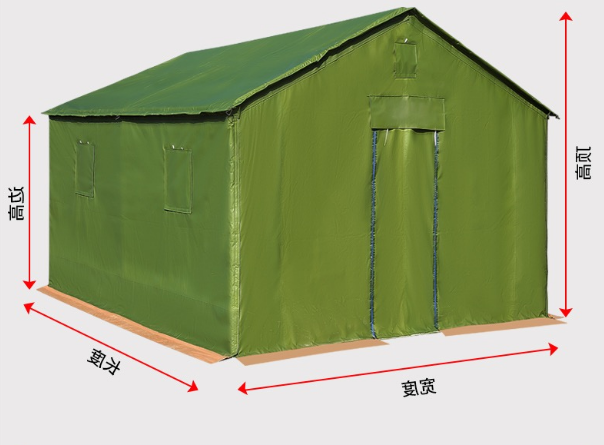 加高款加粗圆管地梁刀刮布帐篷