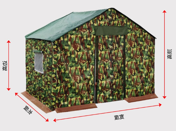 圆管迷彩牛津布帐篷